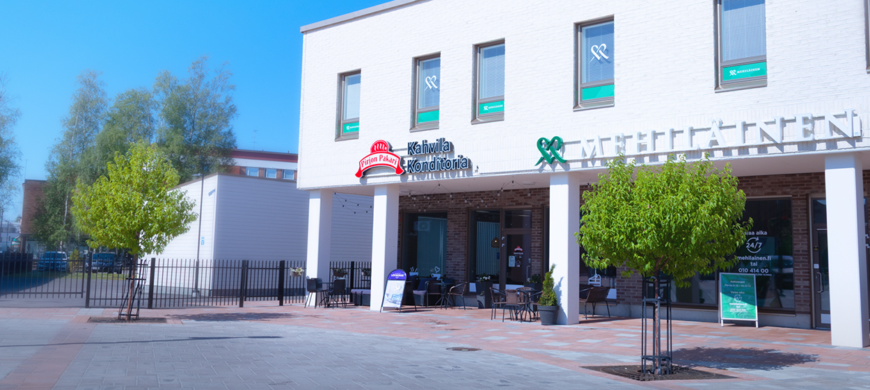 Dagmarin kulman kahvilamme Ylivieskan keskustassa